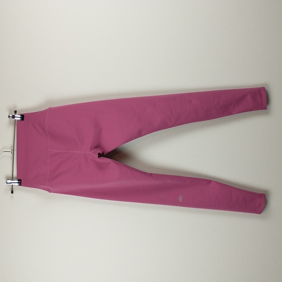 Alo Yoga Airbrush Leggings Womens XS Pink High Rise Full Length - Picture 4 of 9